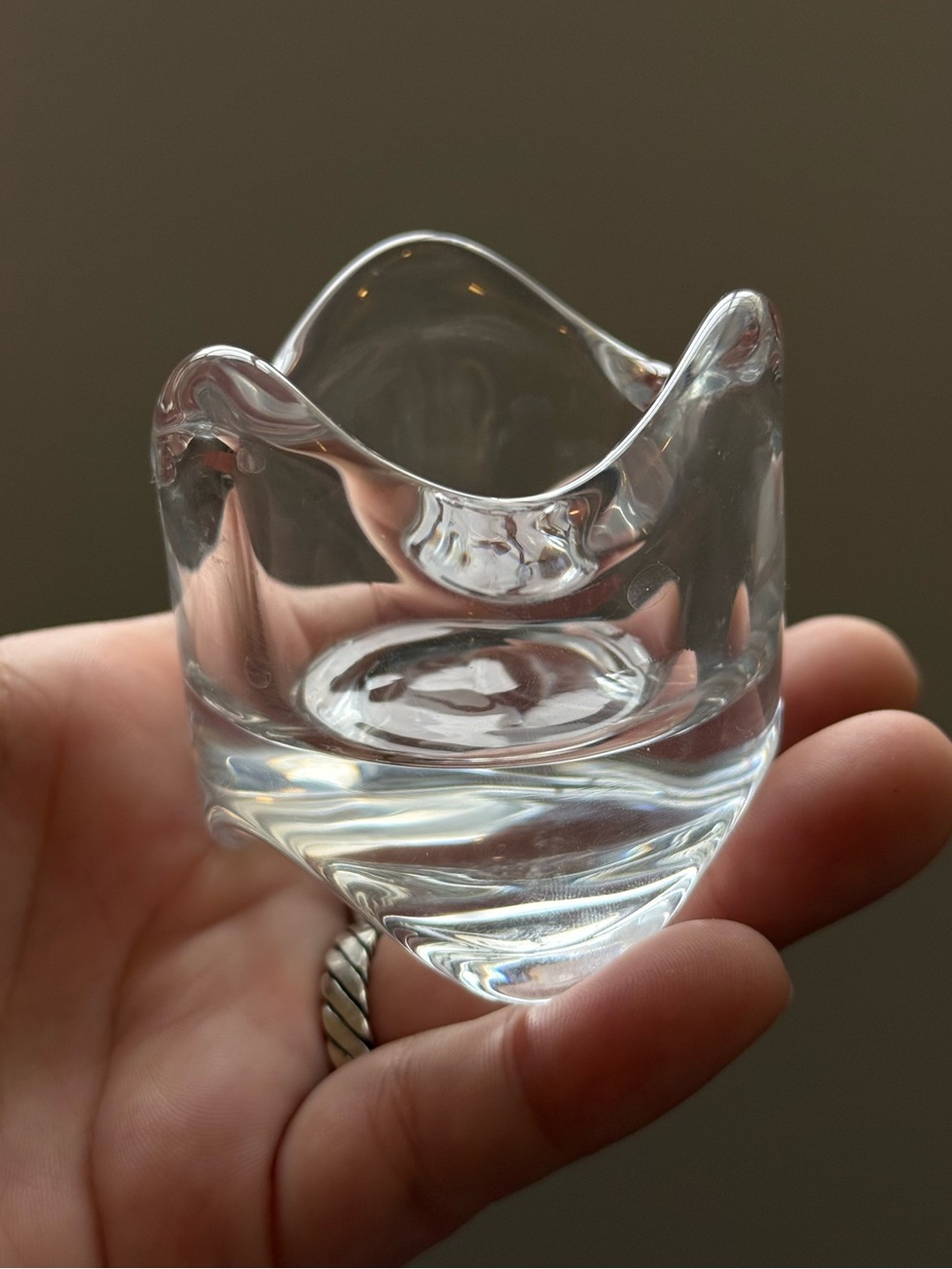IKEA VÄSNAS Clear Class Votive Tealight Candle Holder by Ehlén Johansson